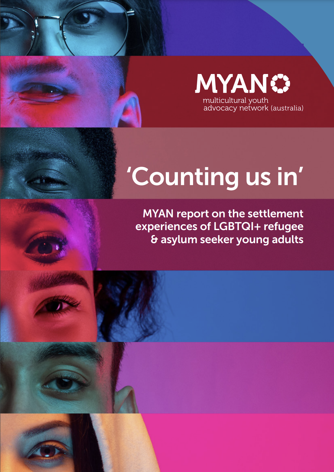 MYAN Report - Counting Us In: Settlement Experiences of LGBTQI+ Refugee and Asylum Seeker Young Adults - 2023